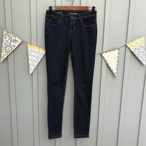 Red Blue Denim Dark Wash Skinny Jeans